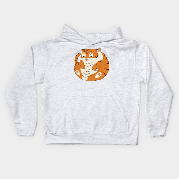 Baby Tiger funny Kids Hoodie by Markus Schnabel